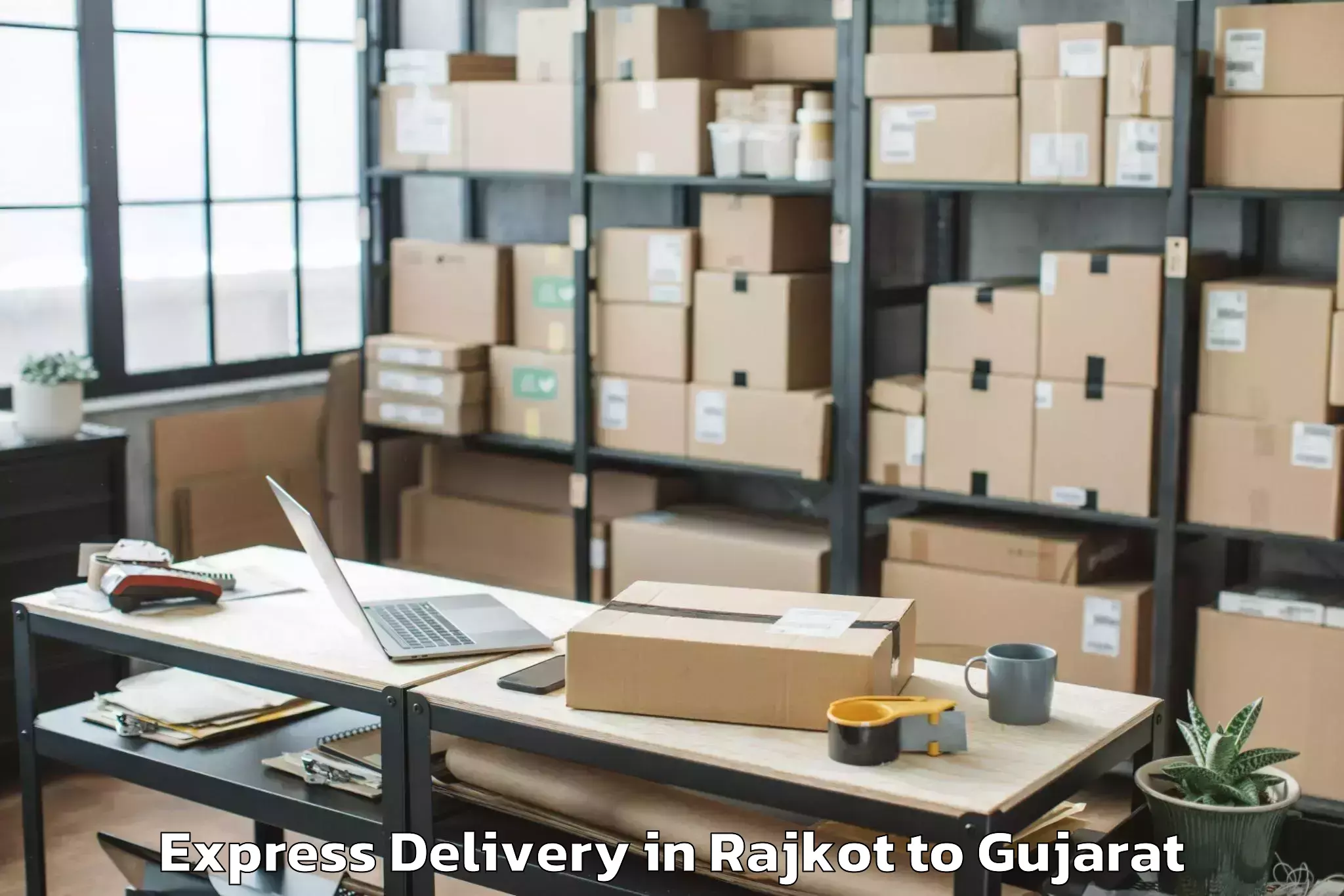 Get Rajkot to Institute Of Advanced Research Express Delivery